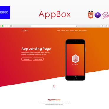 Template Software Landing Page #112791