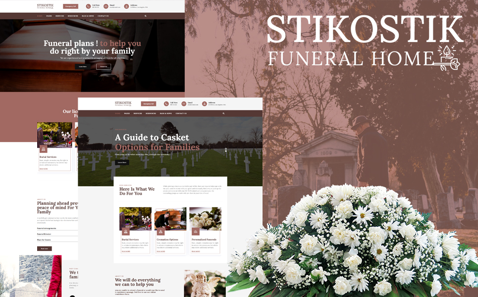 Stikostik - Funeral Home WordPress Theme