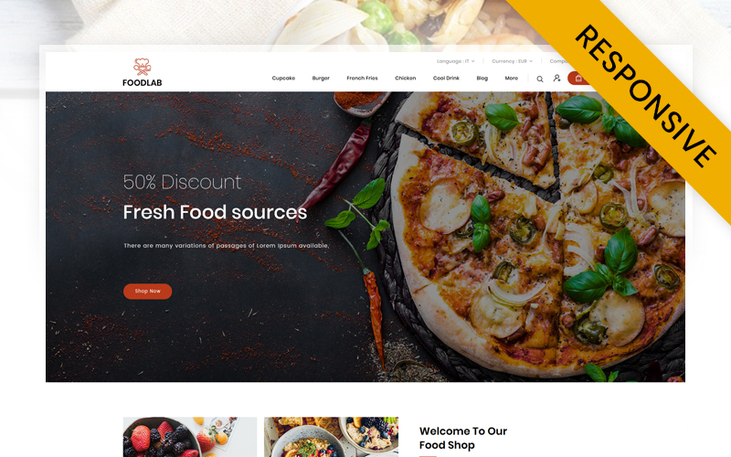 FoodLab  - Restaurant Store PrestaShop Responsive Theme