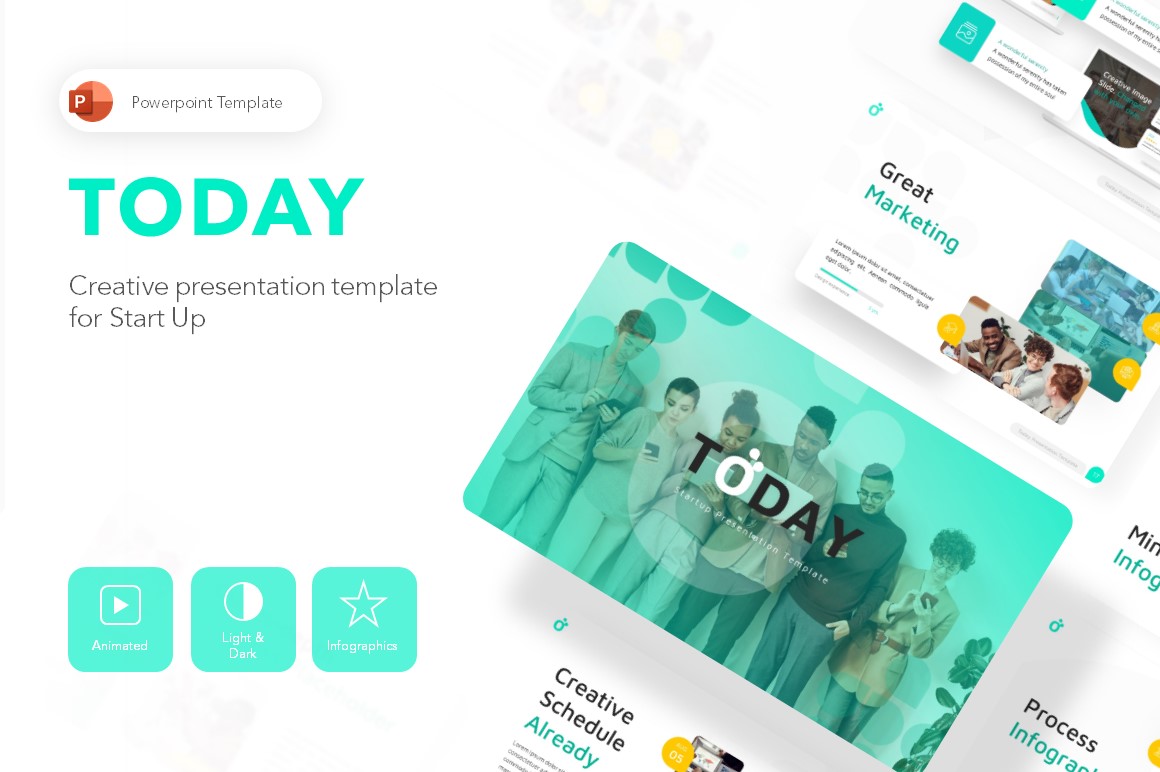 Today Business Presentation PowerPoint template
