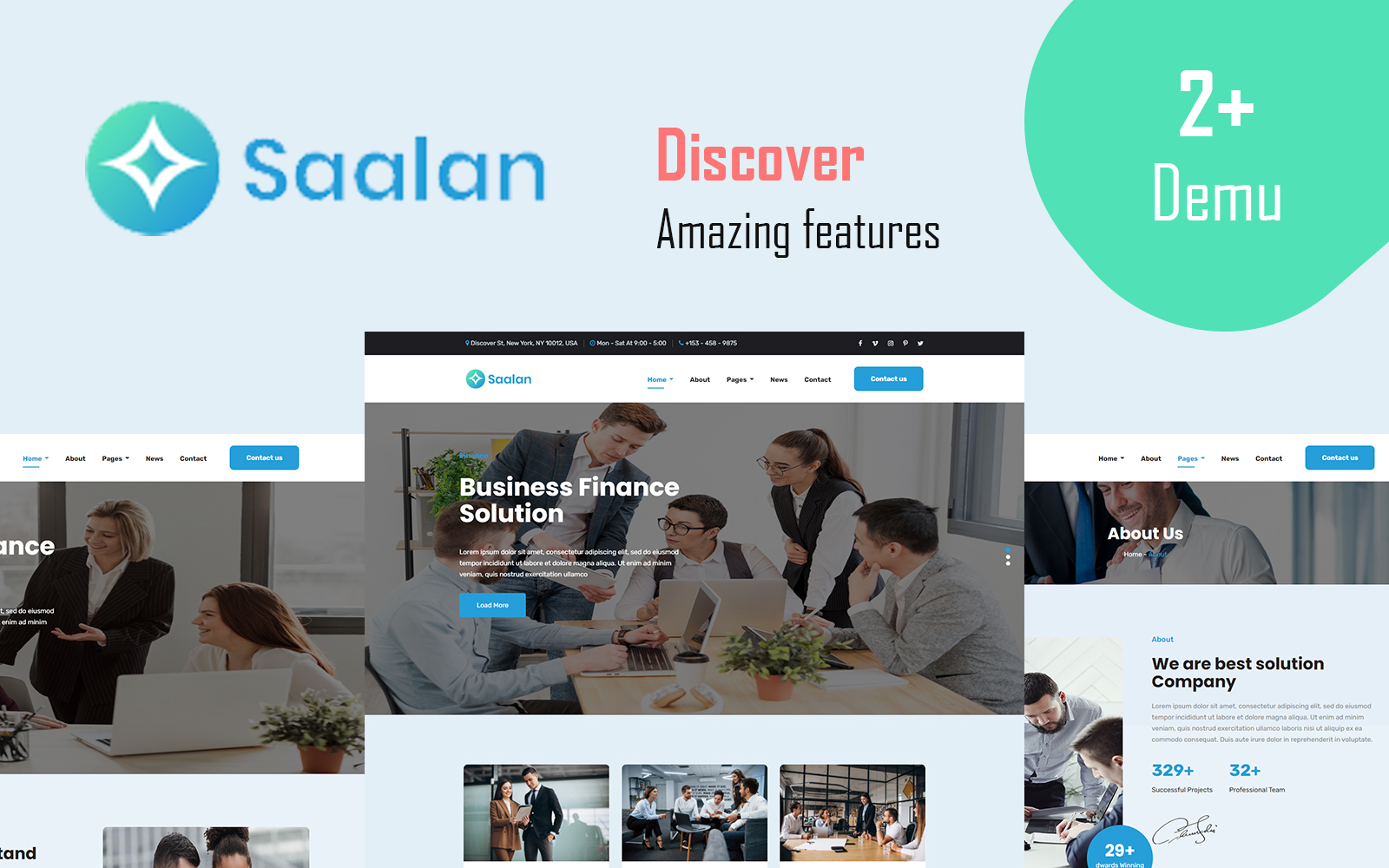 Saalan - Responsive Multipurpose Corporate Business Website Template
