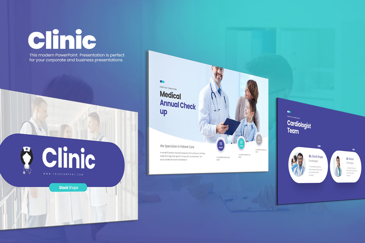 Clinic PowerPoint template