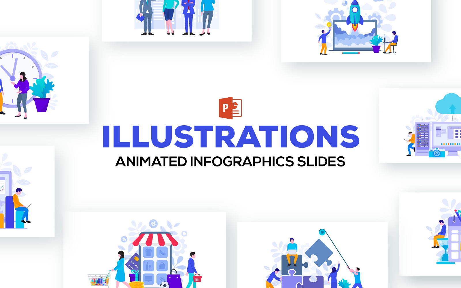 Animated Infographics Presentations PowerPoint template