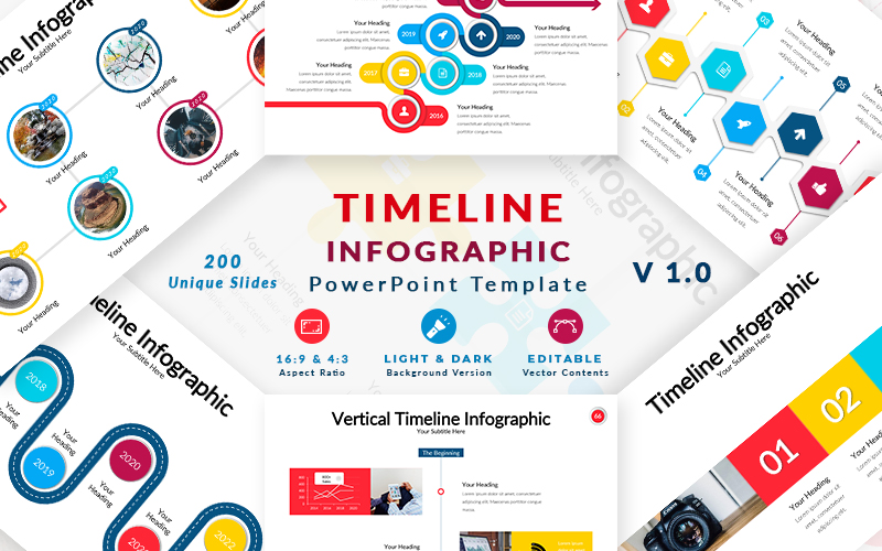 Timeline Infographic PowerPoint template