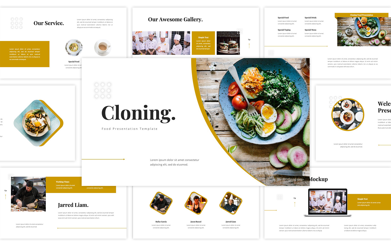 Cloning - Food Google Slides template