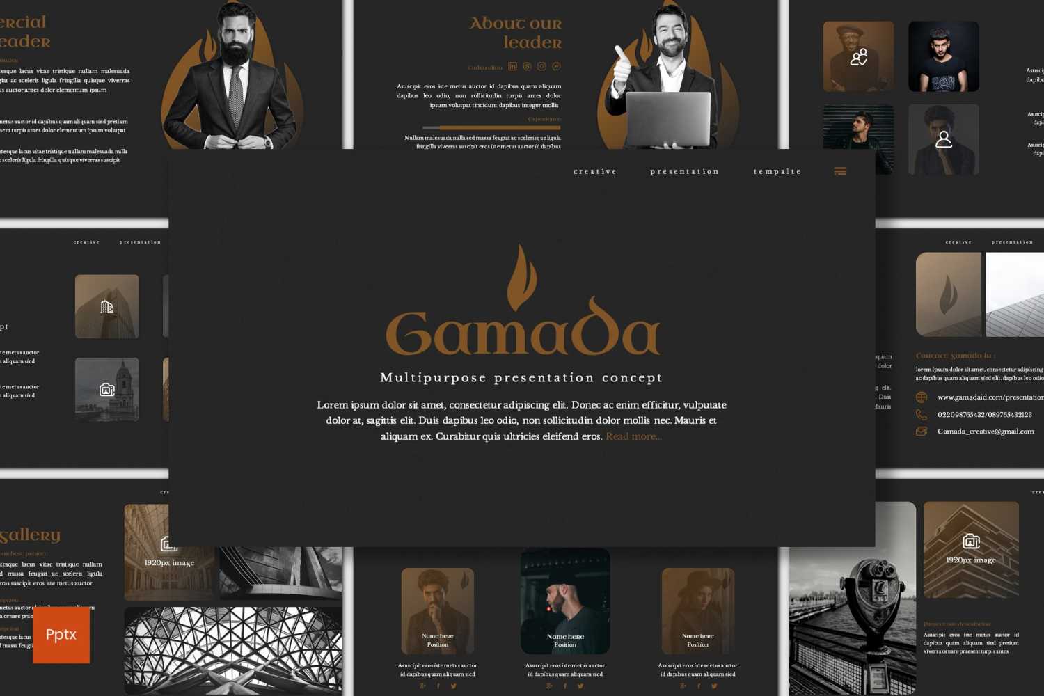 Gamada PowerPoint template
