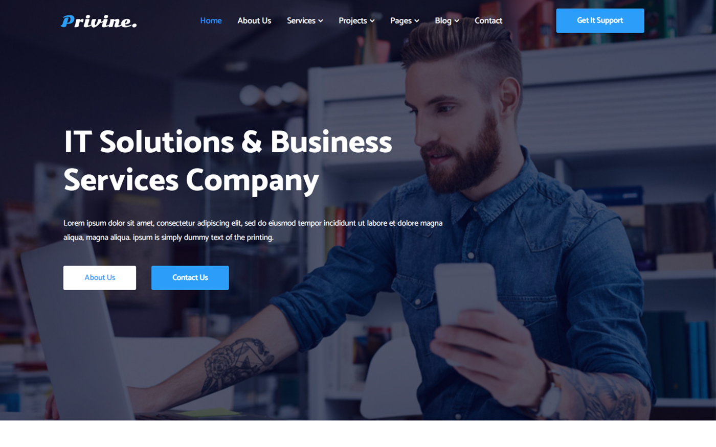 Privine - IT Solutions & Business Services Website Template