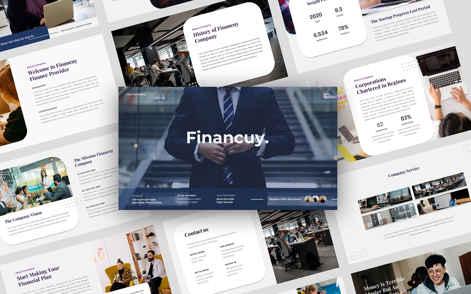 Financuy PowerPoint template