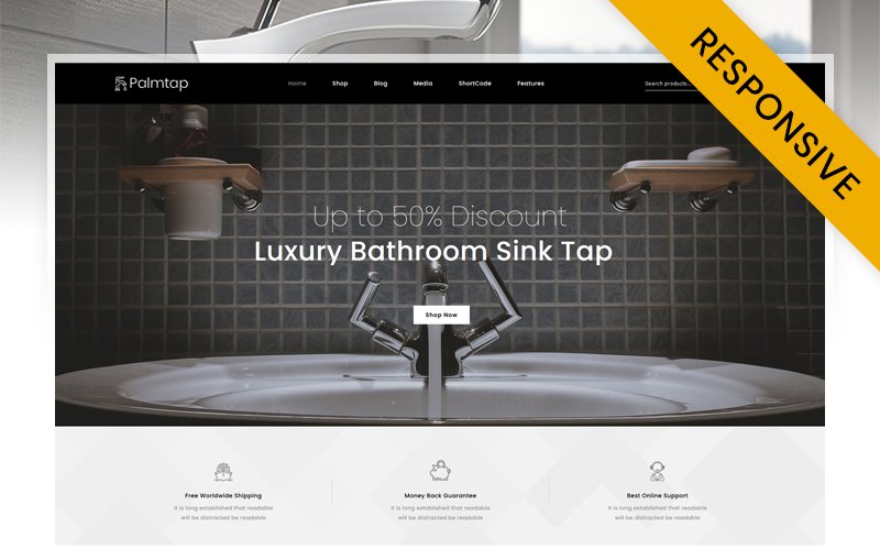 Palmtap - Plumbing Hardware Store Elementor WooCommerce Responsive Theme