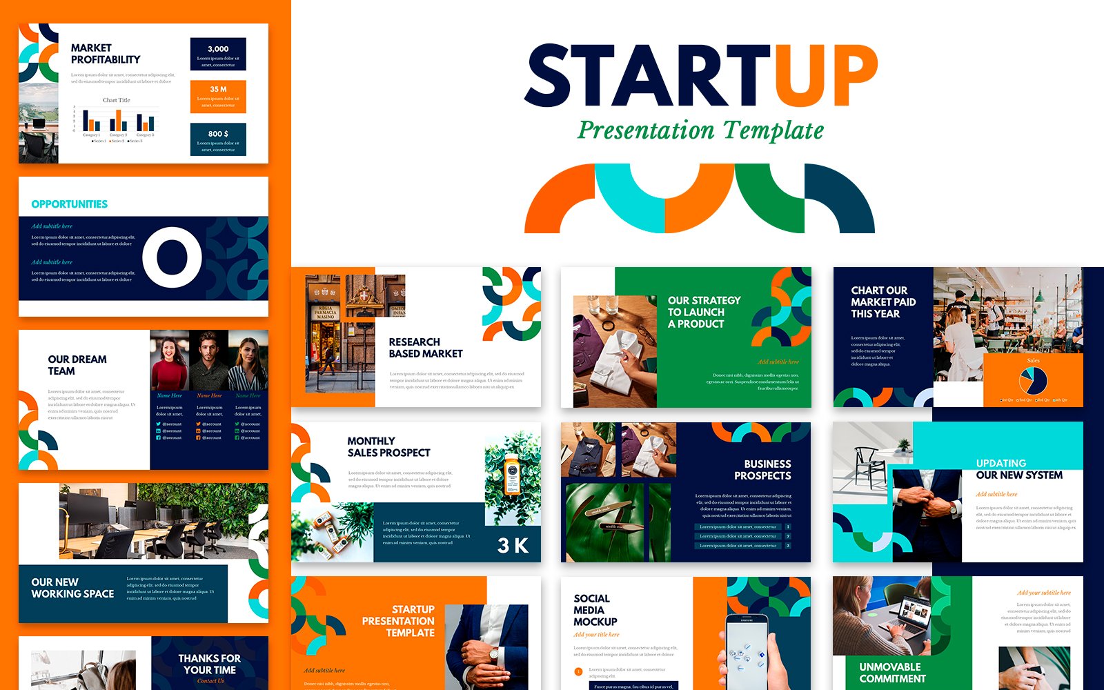 Startup Presentation PowerPoint template