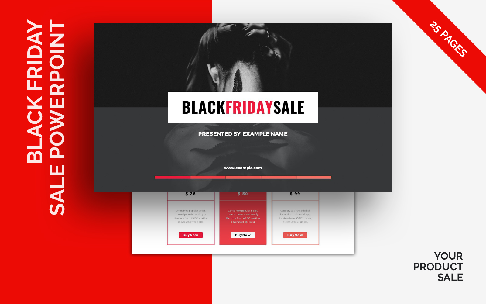 Black Friday Product Sale PowerPoint template