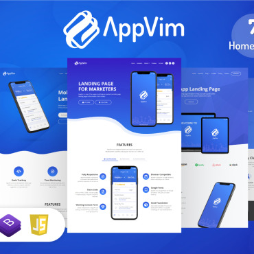Template Software Landing Page #122465