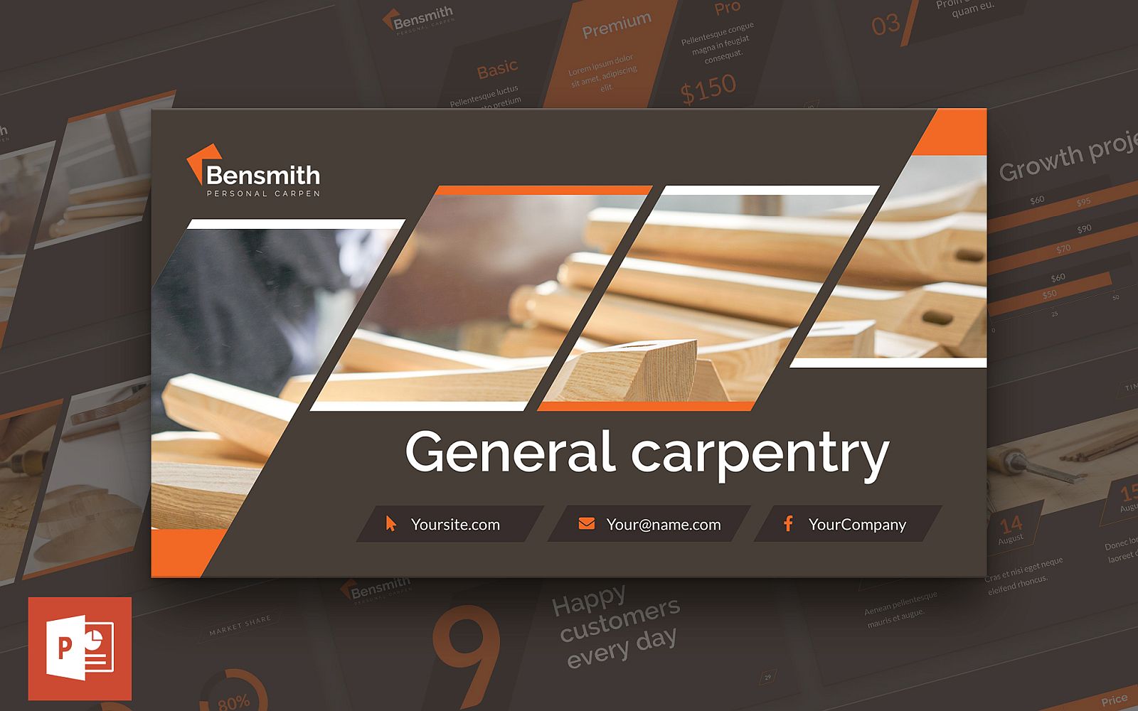 Carpenter Presentation PowerPoint template