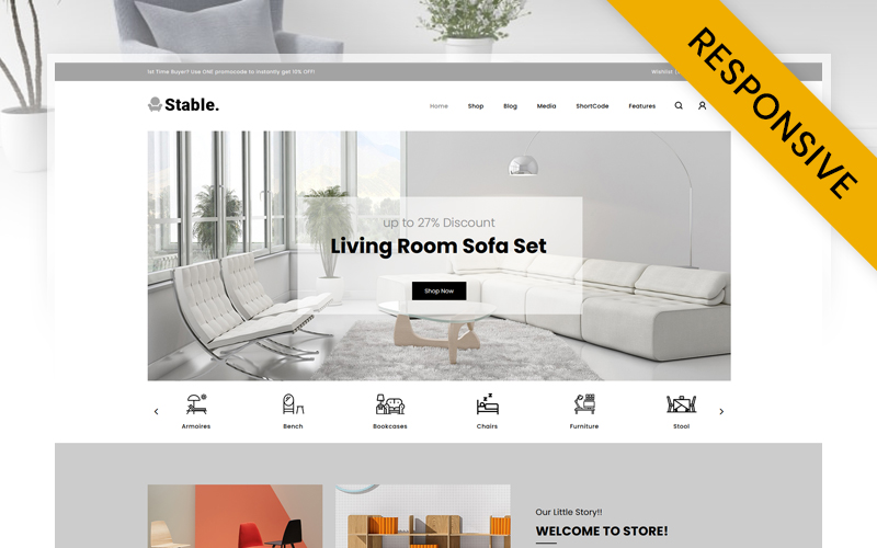 Stable - Modern Furniture Store WooCommerce Theme