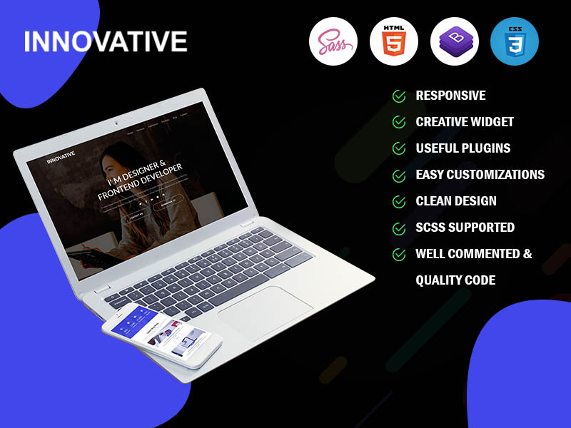 Innovative CV Landing Page Template