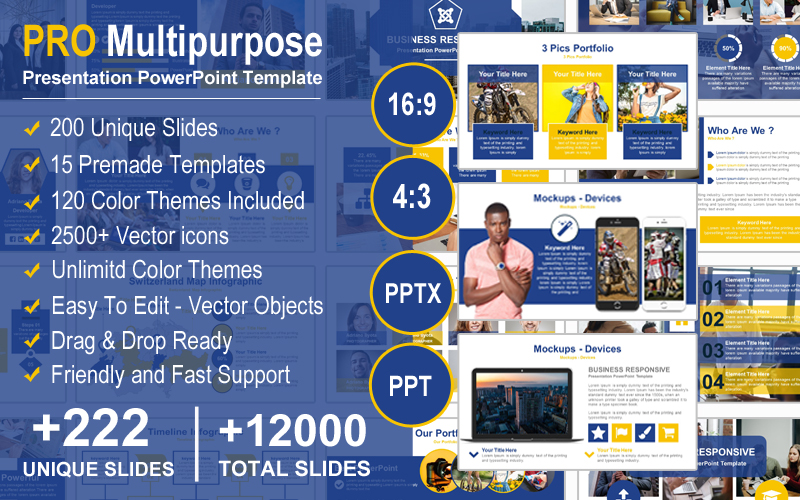 PRO Multipurpose - Modern Presentation PowerPoint template