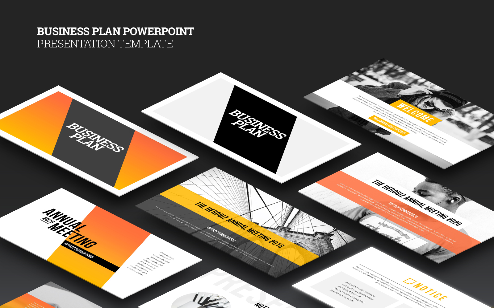 Business Plan Presentation PowerPoint template