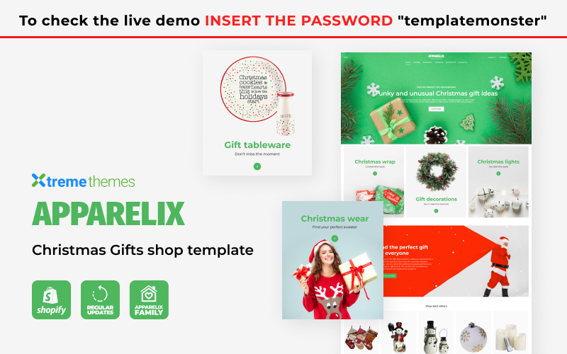 Apparelix Christmas Gifts Store Shopify Theme