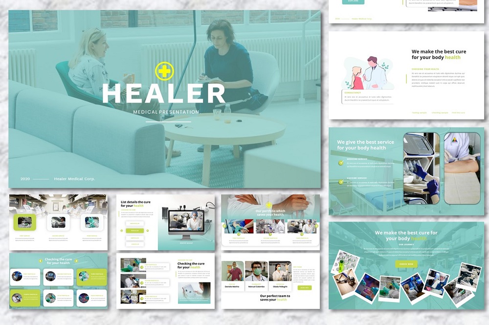 Healer -  Medicine PowerPoint template