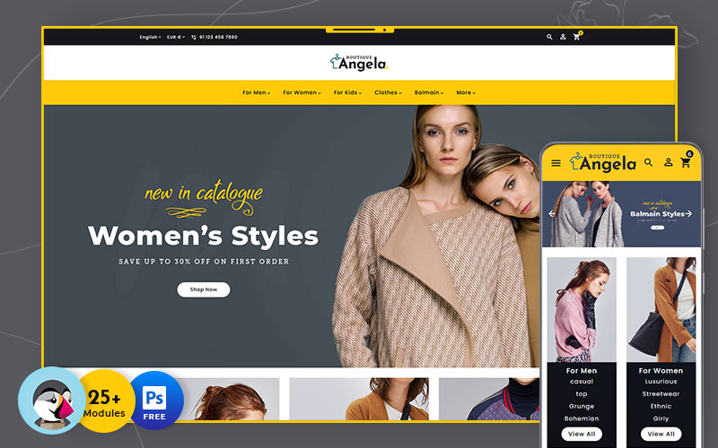 Angela Boutique - Multipurpose Responsive PrestaShop Theme