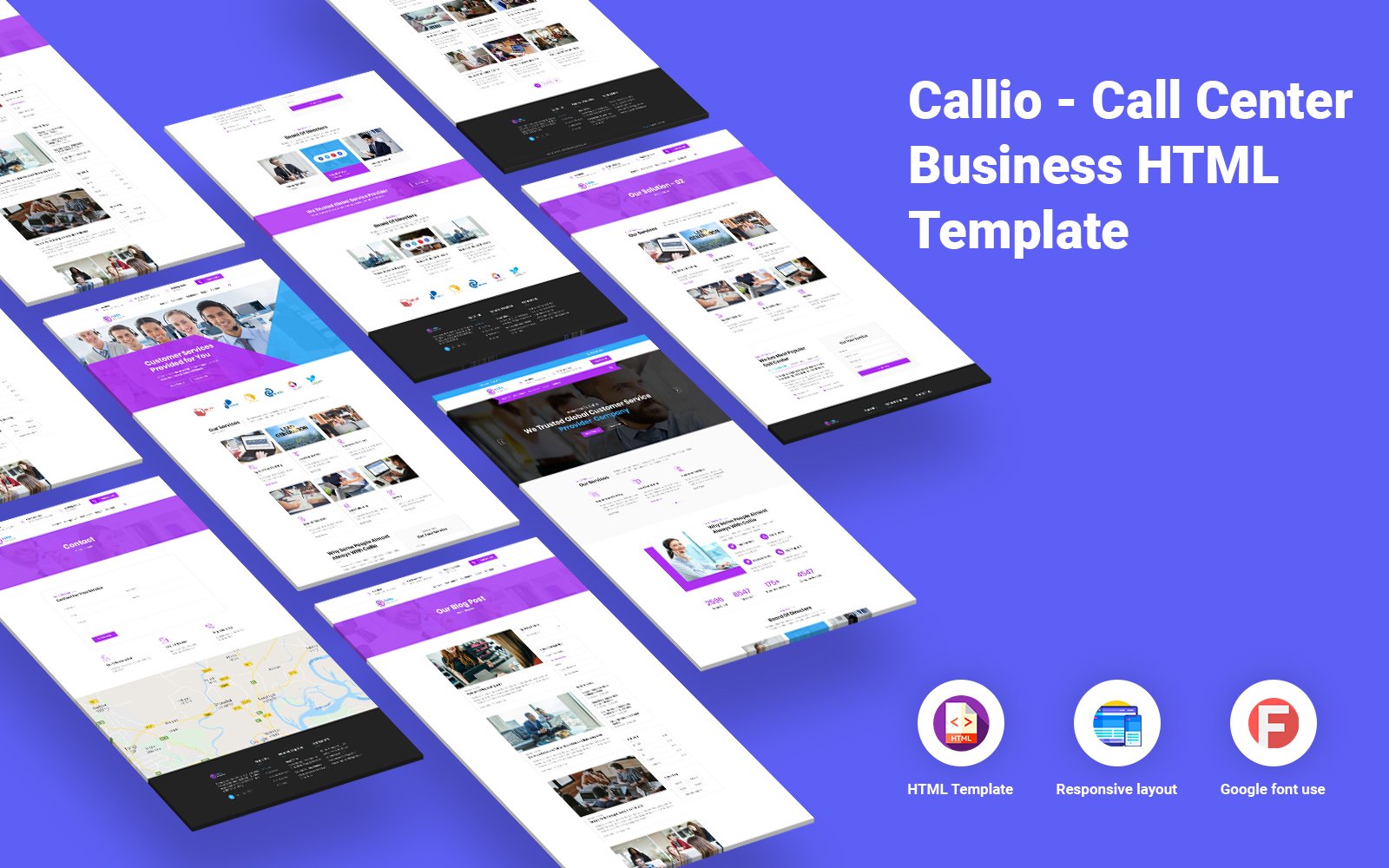 Callio - Call Center Business Website Template