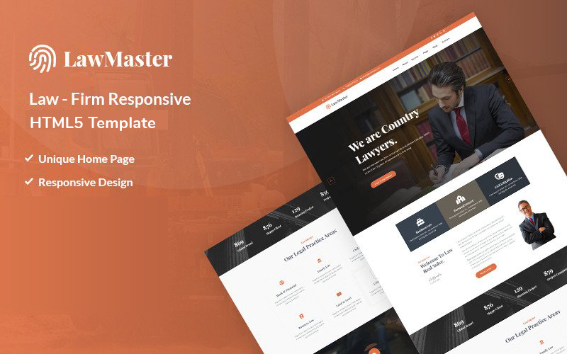 Lawmaster - Law Firm Responsive Website Teamplate