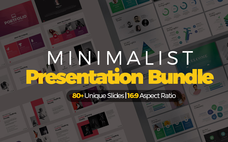 Vega Creative and Minimal Presentation Bundle PowerPoint template