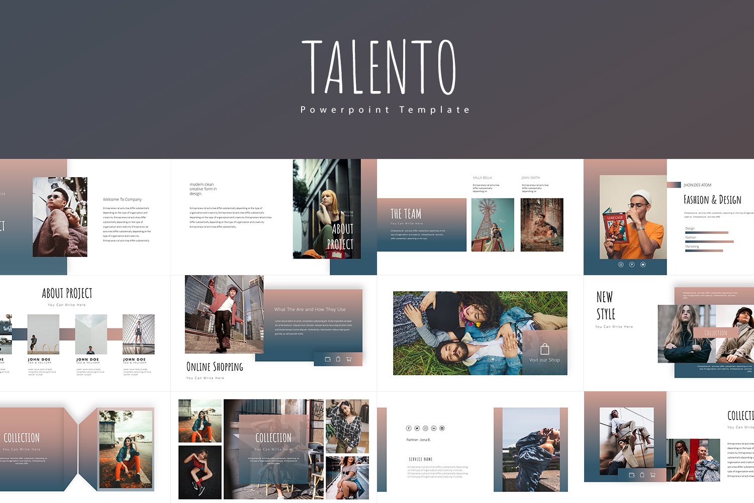 Talento  Presentation PowerPoint template