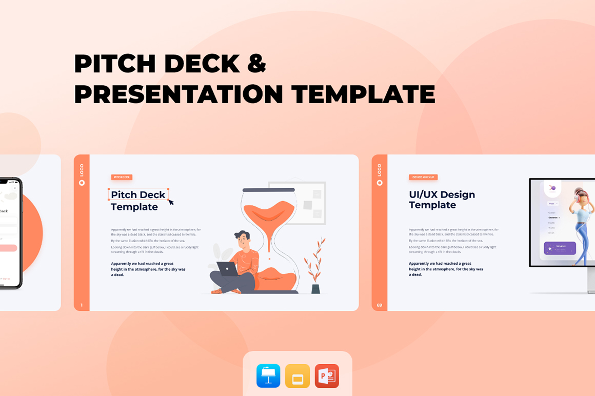 Pitch Deck - Smooth Animated Presentation Bundle PowerPoint template