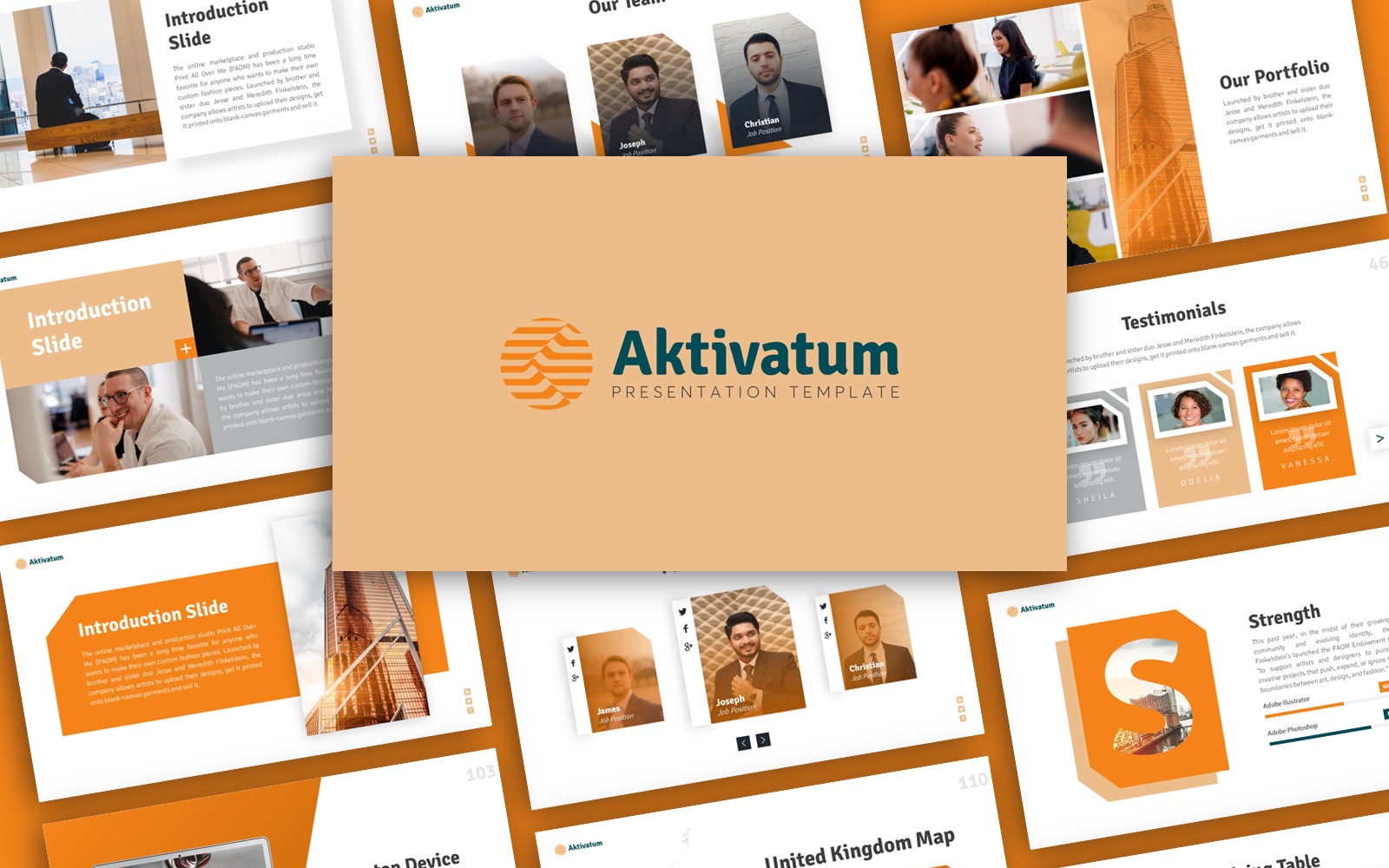 Aktivatum Business Presentation PowerPoint template