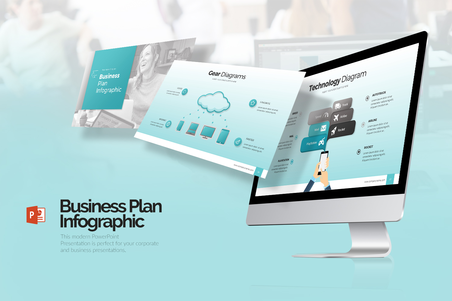 Business Plan Infographic PowerPoint template