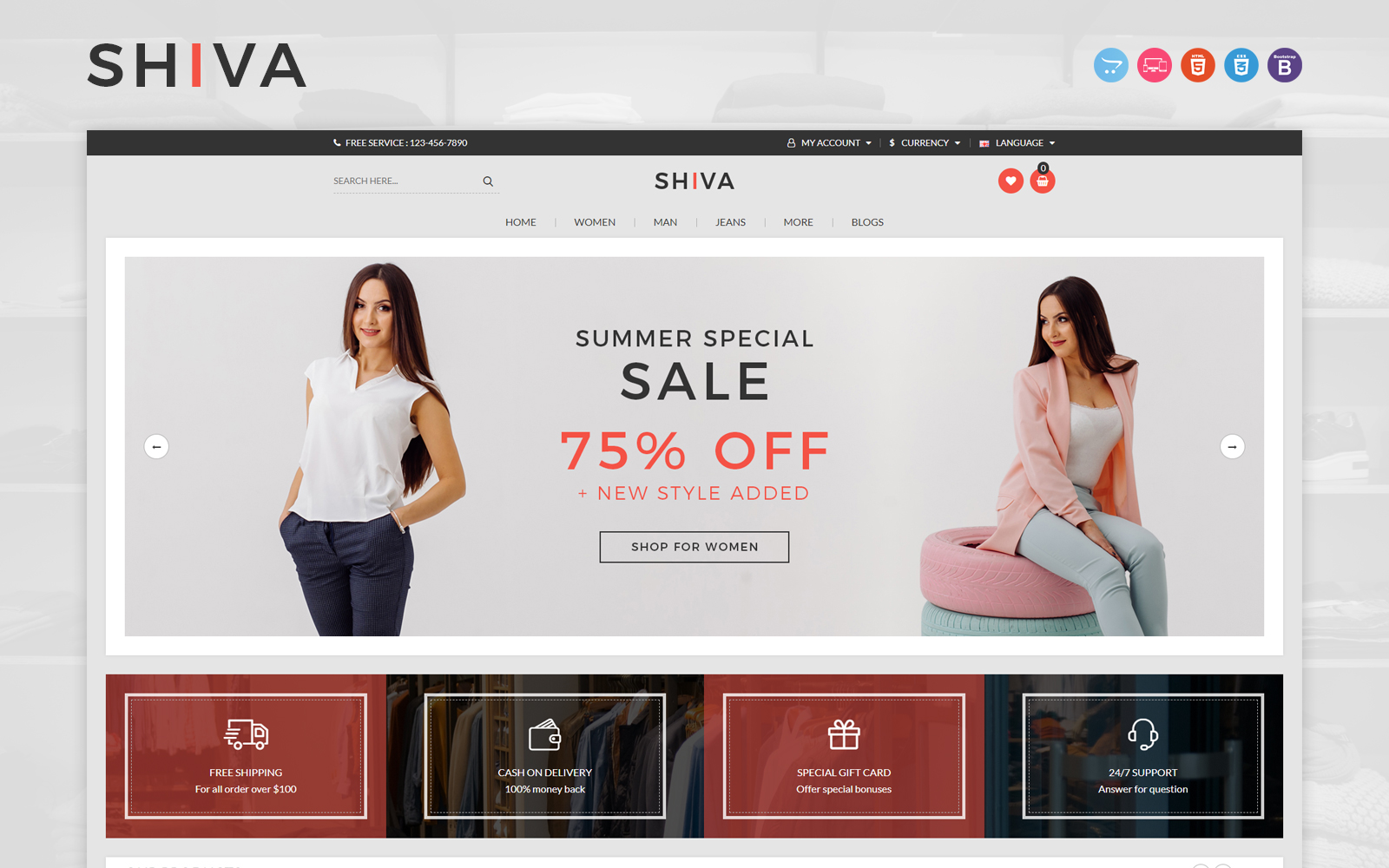 Shiva - Fashion OpenCart Template