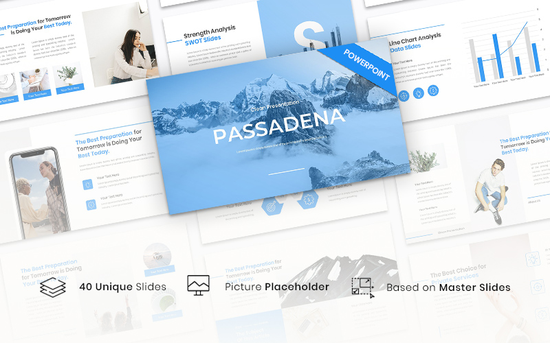 Passadena - Clean PowerPoint template