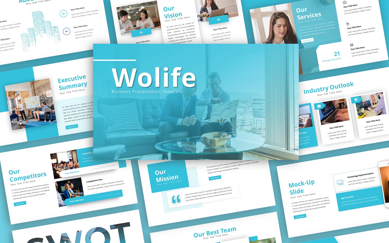 Wolife Business Presentation PowerPoint template