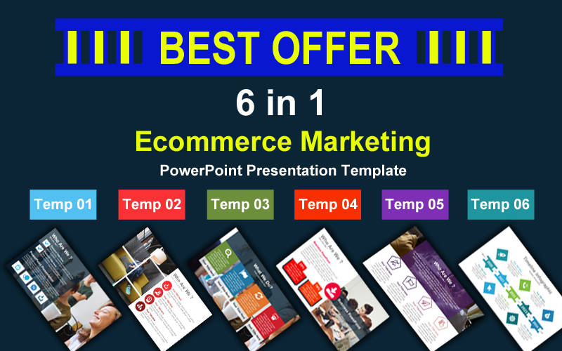 Inbound Marketing - Bundle 6 in 1  Presentation PowerPoint template