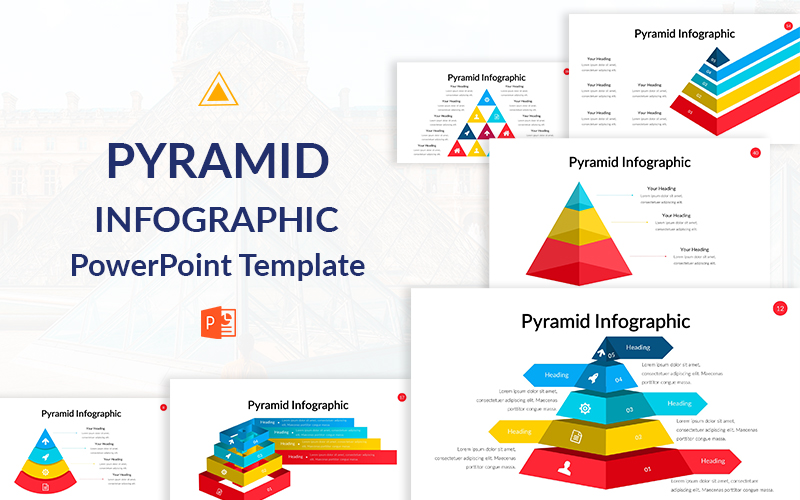 Pyramid Infographic PowerPoint template
