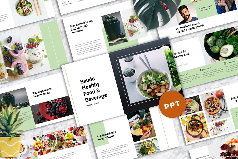 Sauda-  Food & Beverages PowerPoint template