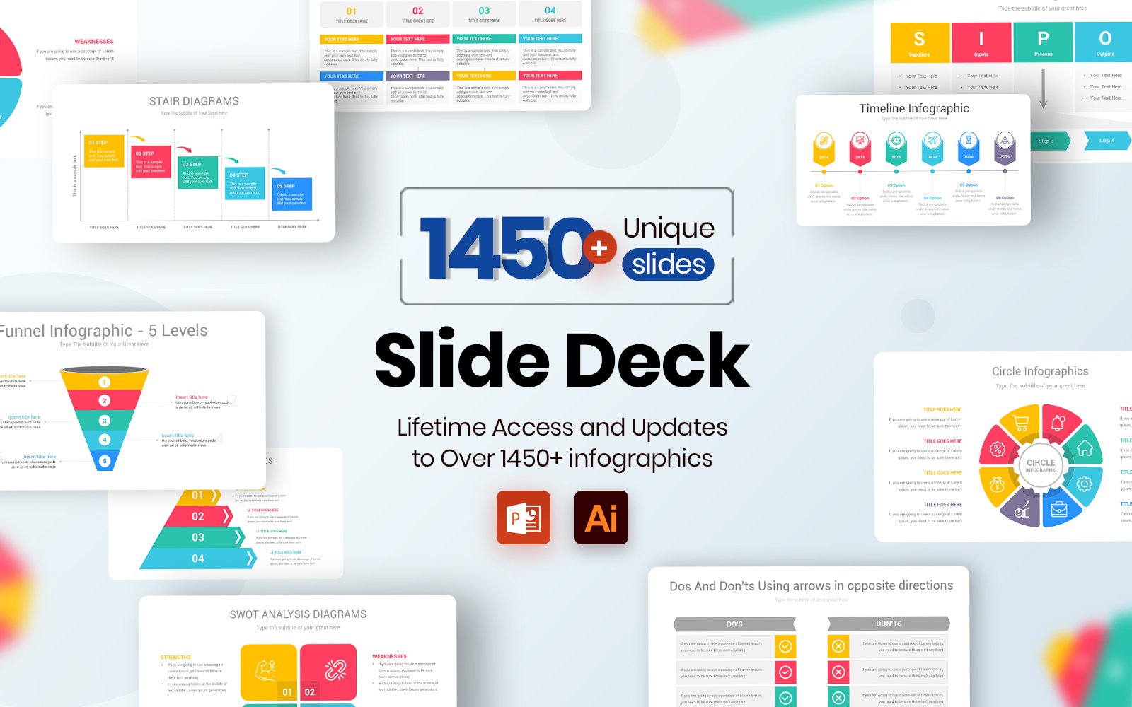 Slide Deck - Multipurpose  Infographics PowerPoint template