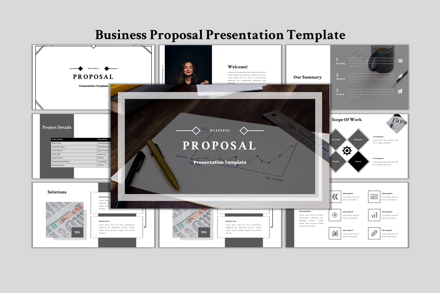 Business Proposal - Creative Business PowerPoint template