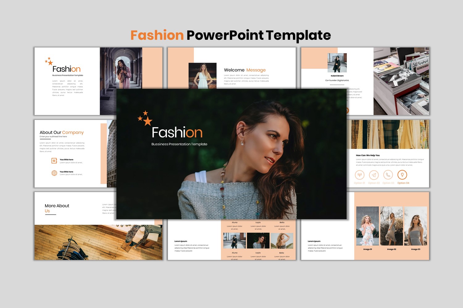 Fashion - Creative Business PowerPoint template