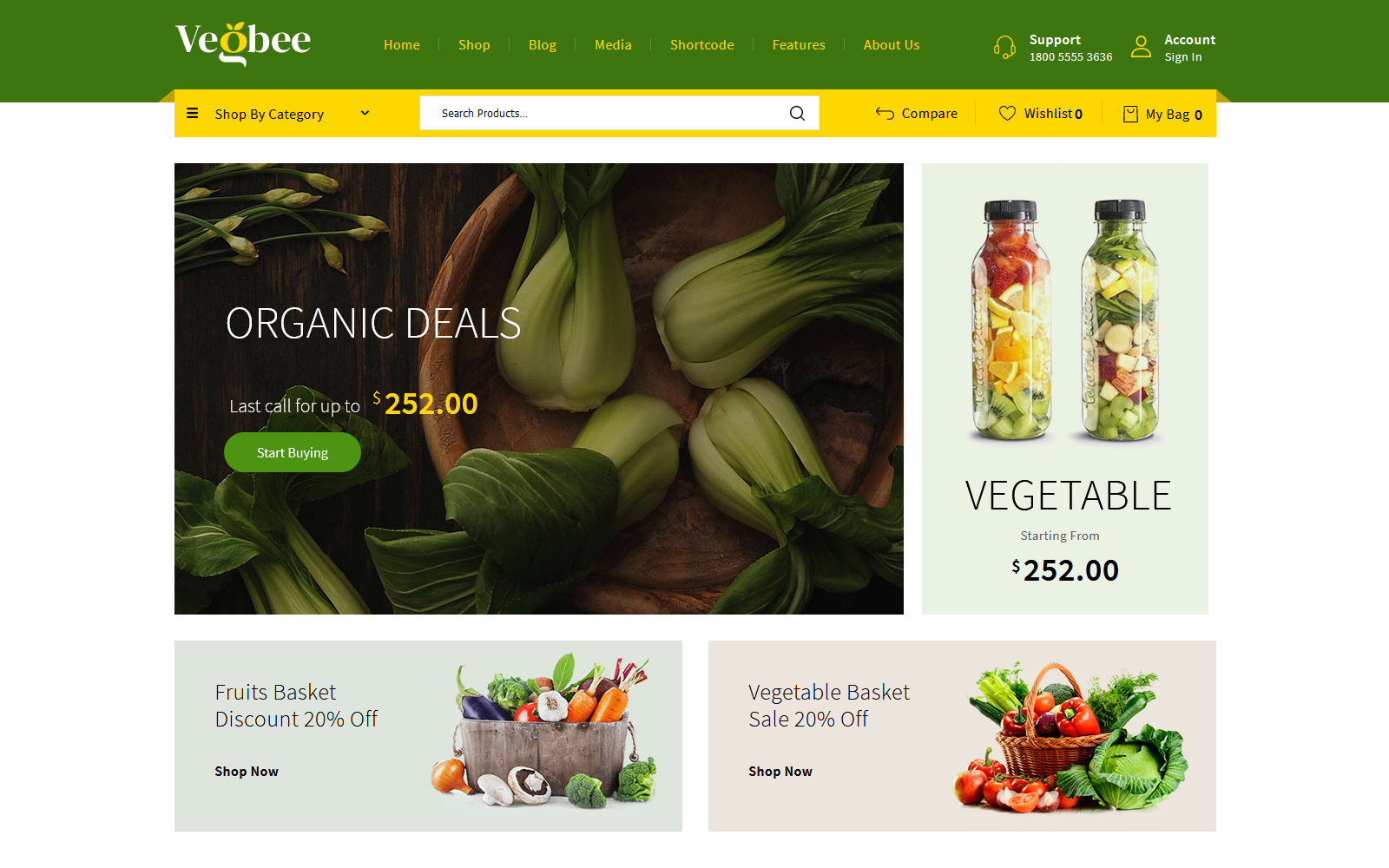 Vegbee - Vegetable and Grocery WooCommerce Theme