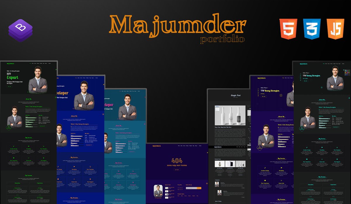 MAJUMDER-2 Portfolio Landing Page Template