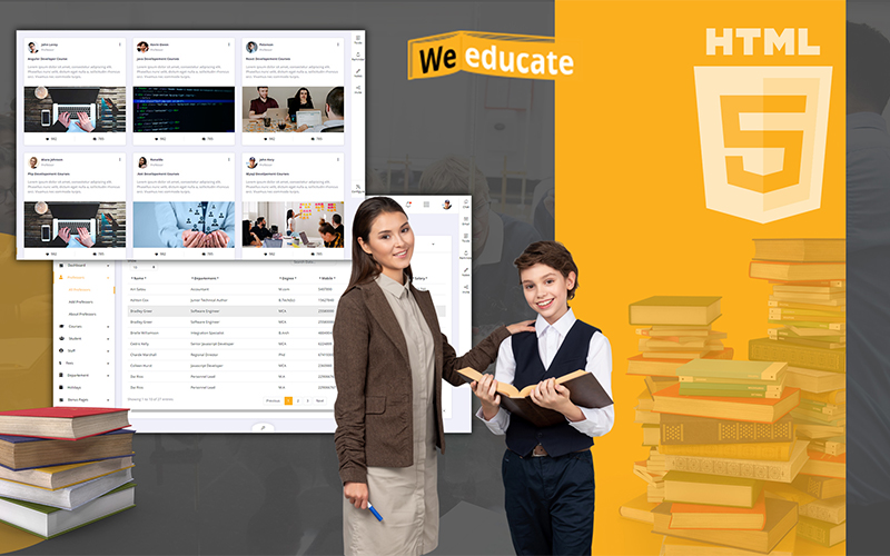 Weeducate Education and E-Learning Admin Template