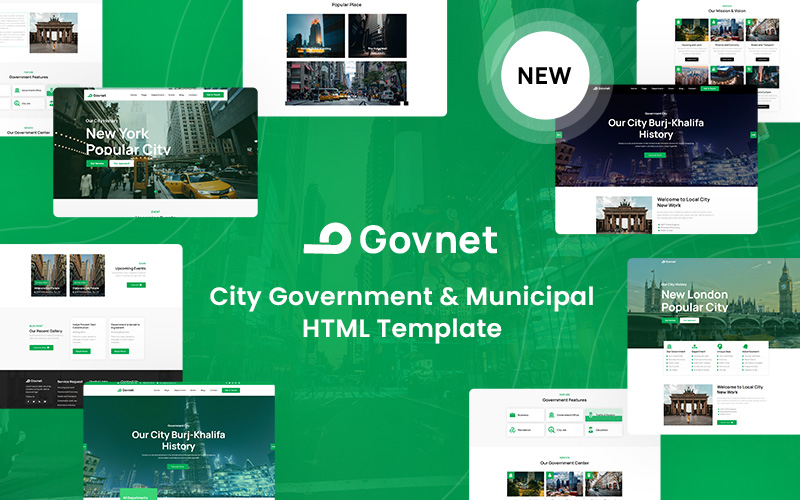 Govnet -  City Government and Municipal Website Template