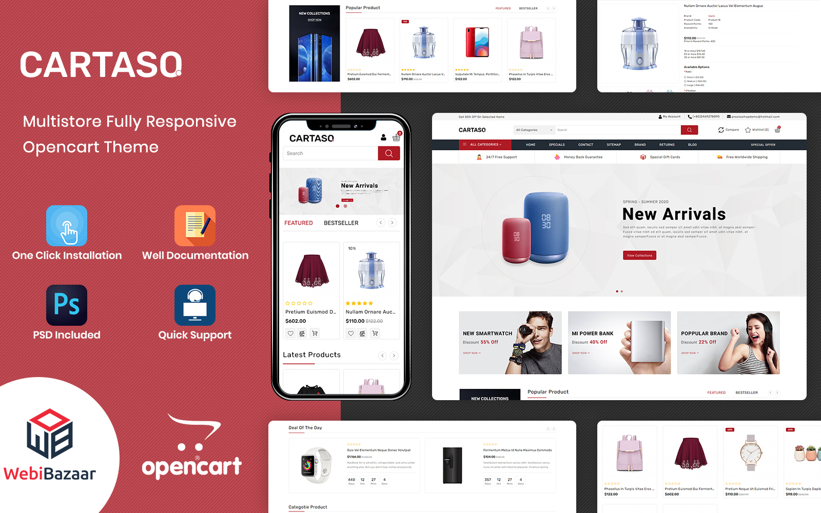 Cartaso - Mega Store OpenCart Template