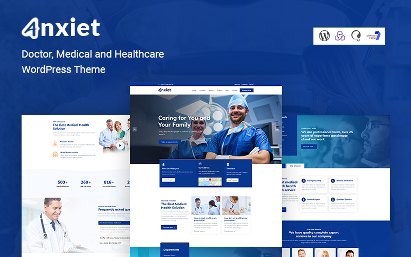 Anxiet - Doctor, Medical and Healthcare WordPress Theme