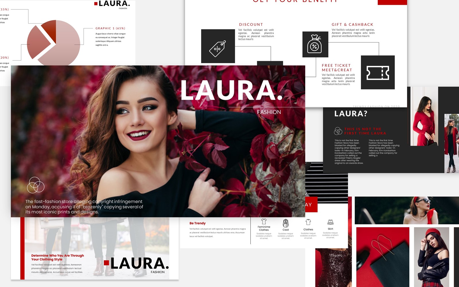 Laura Fashion PowerPoint template