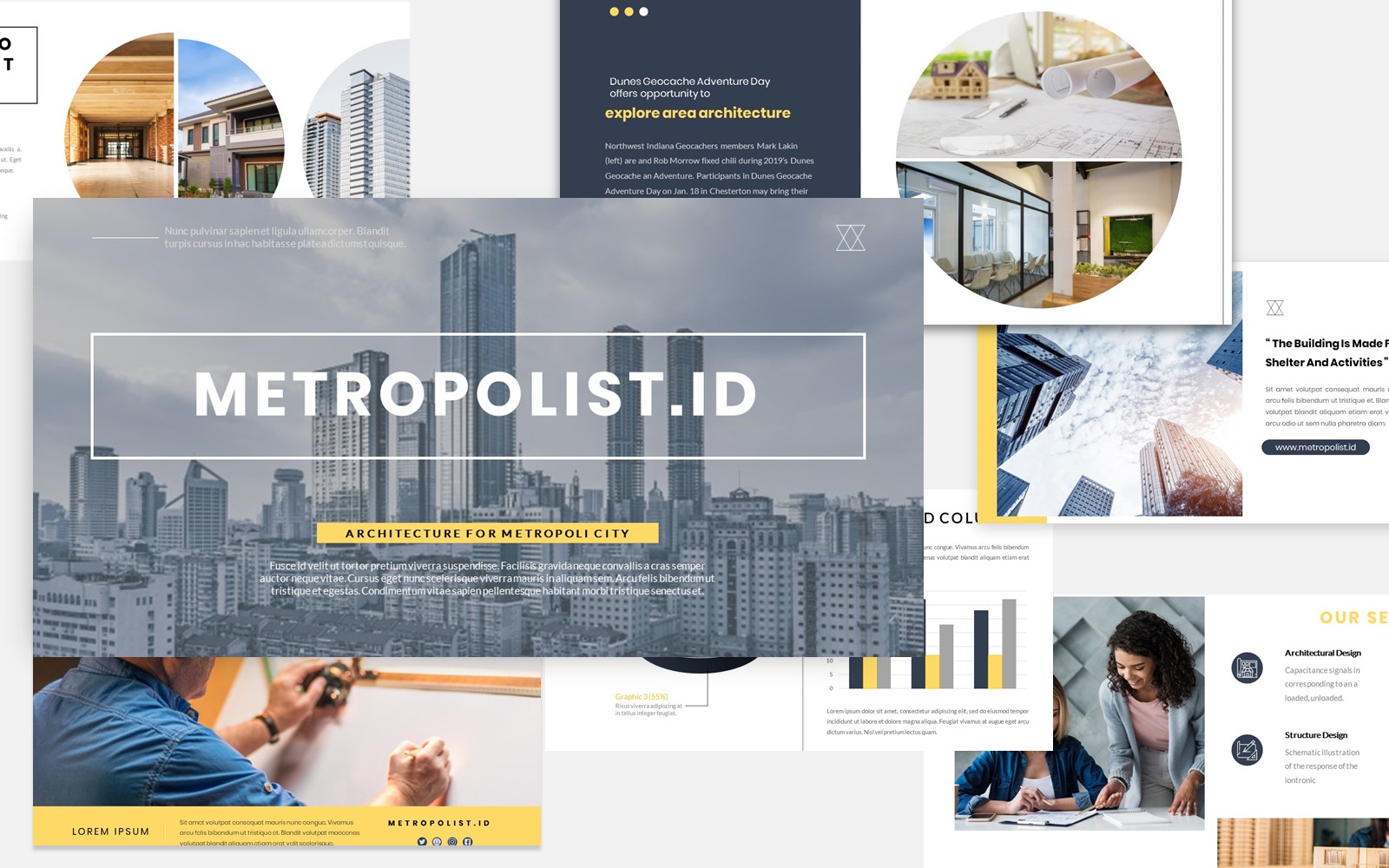 Metropolist Architecture PowerPoint template