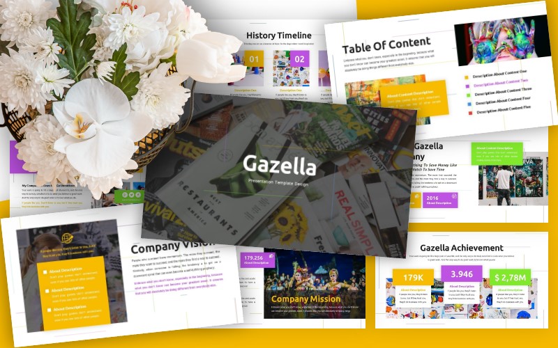 Gazella - PowerPoint template