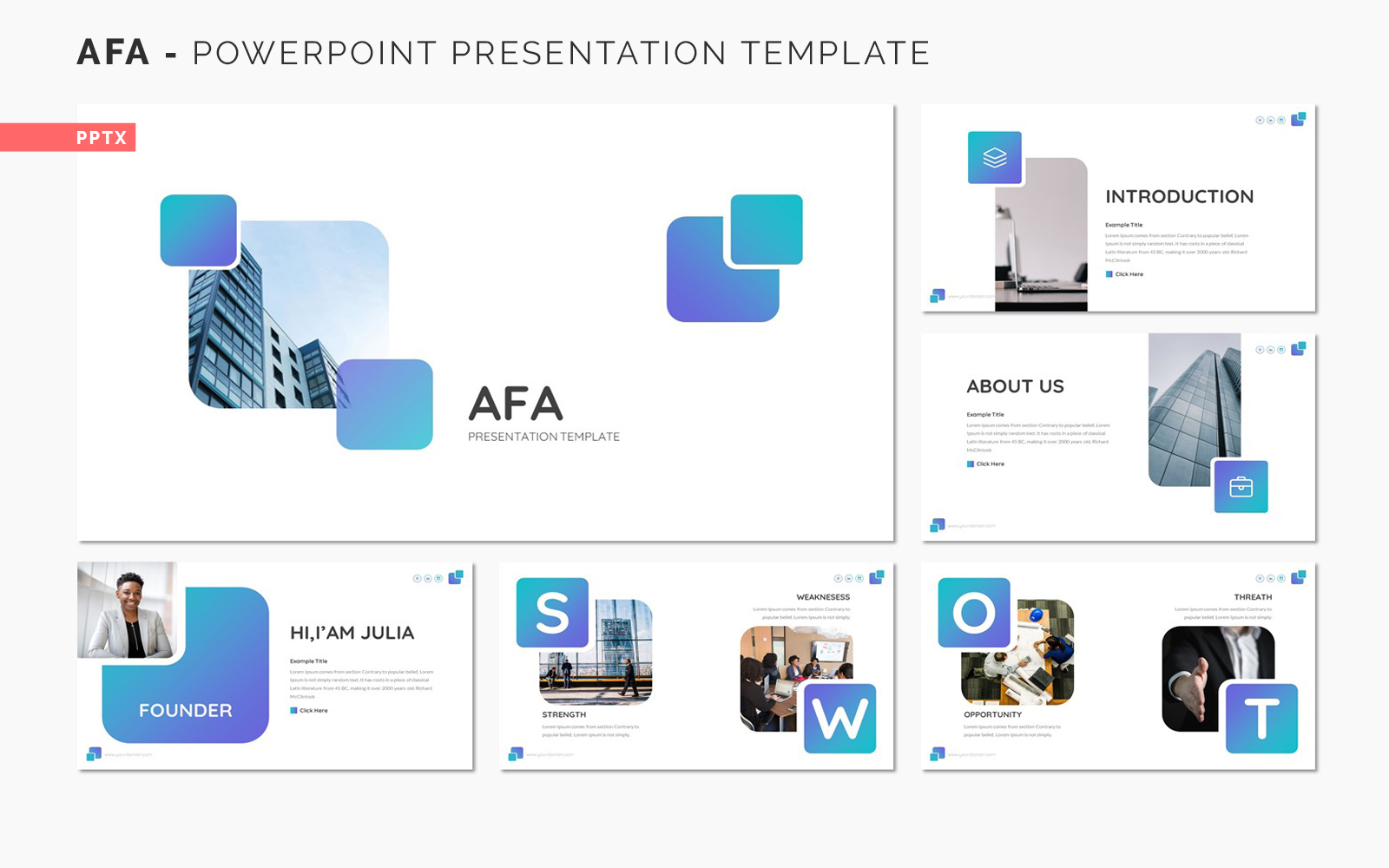 AFA - Powerpoint Presentation Template